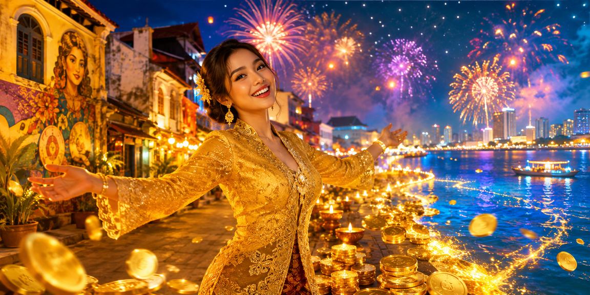 Suasana hiburan kasino gaya Melayu di Pulau Pinang Malaysia